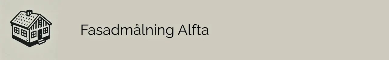 Fasadmålning Alfta