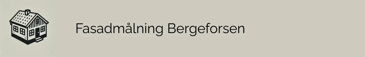 Fasadmålning Bergeforsen