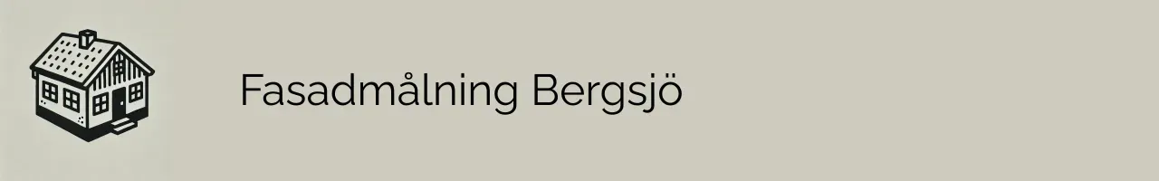 Fasadmålning Bergsjö