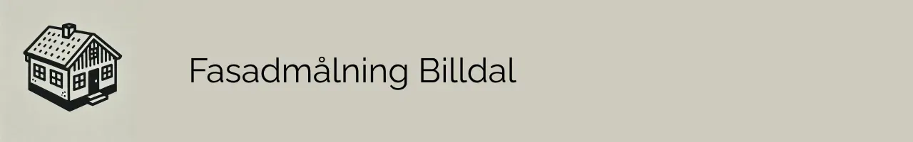 Fasadmålning Billdal