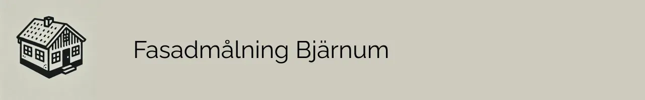 Fasadmålning Bjärnum