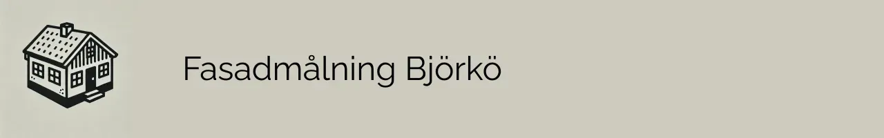 Fasadmålning Björkö