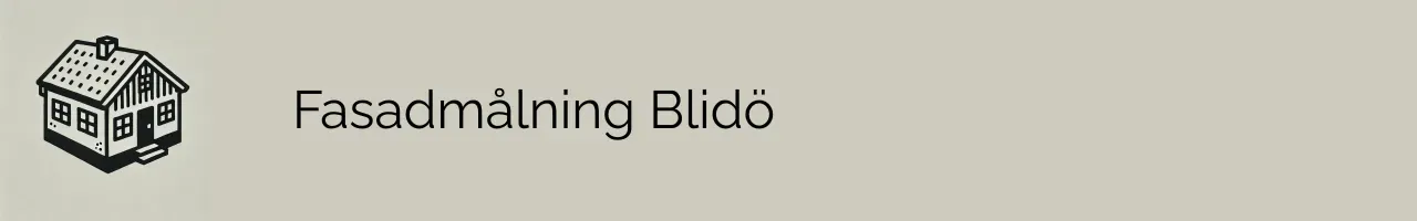 Fasadmålning Blidö