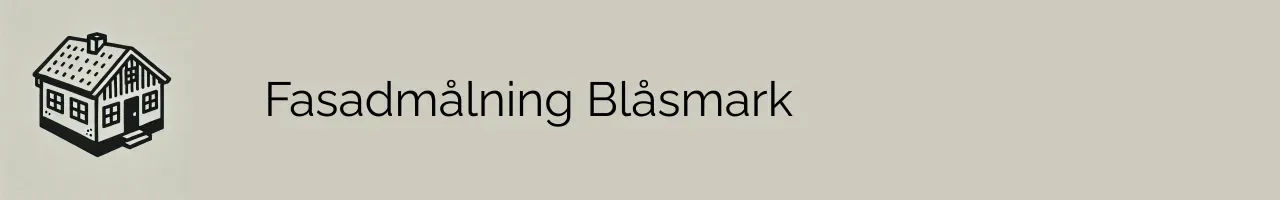 Fasadmålning Blåsmark