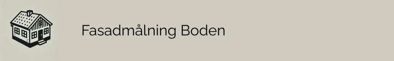 Fasadmålning Boden