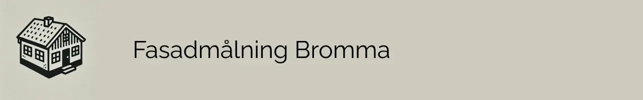 Fasadmålning Bromma