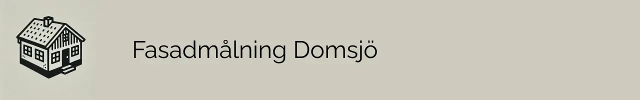 Fasadmålning Domsjö