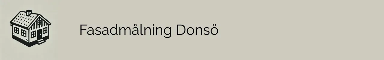 Fasadmålning Donsö