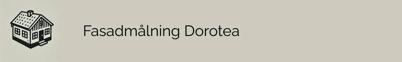 Fasadmålning Dorotea