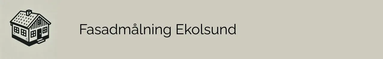 Fasadmålning Ekolsund