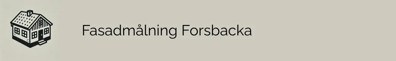 Fasadmålning Forsbacka