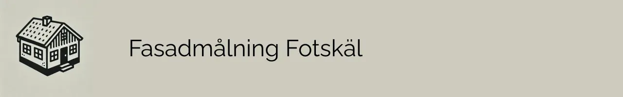 Fasadmålning Fotskäl