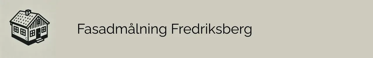 Fasadmålning Fredriksberg