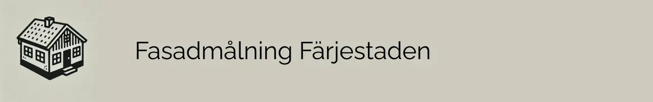 Fasadmålning Färjestaden