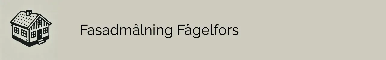 Fasadmålning Fågelfors