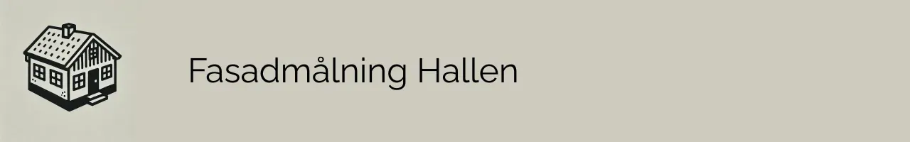 Fasadmålning Hallen