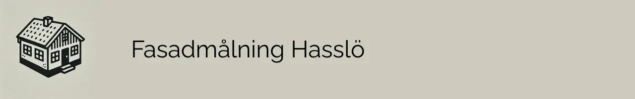 Fasadmålning Hasslö