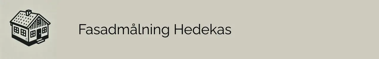 Fasadmålning Hedekas