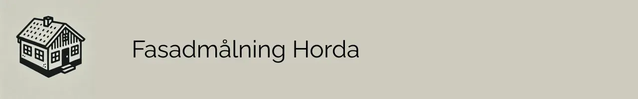 Fasadmålning Horda