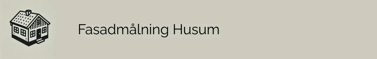 Fasadmålning Husum