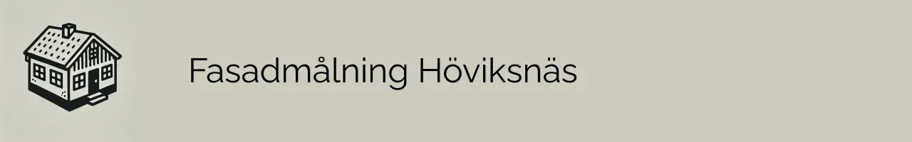 Fasadmålning Höviksnäs