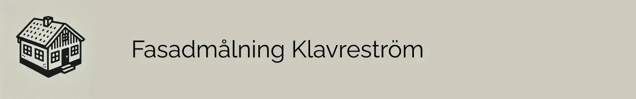 Fasadmålning Klavreström