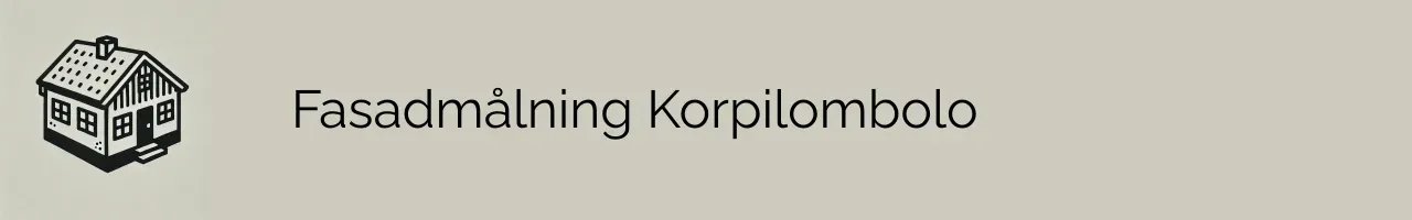 Fasadmålning Korpilombolo