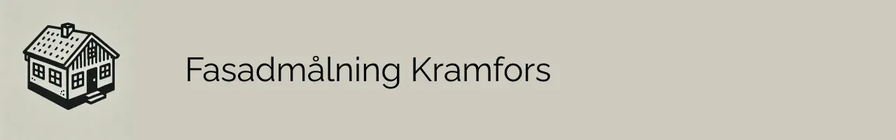 Fasadmålning Kramfors