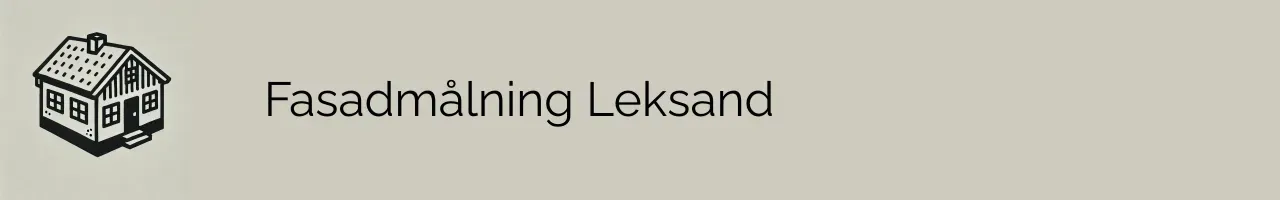 Fasadmålning Leksand