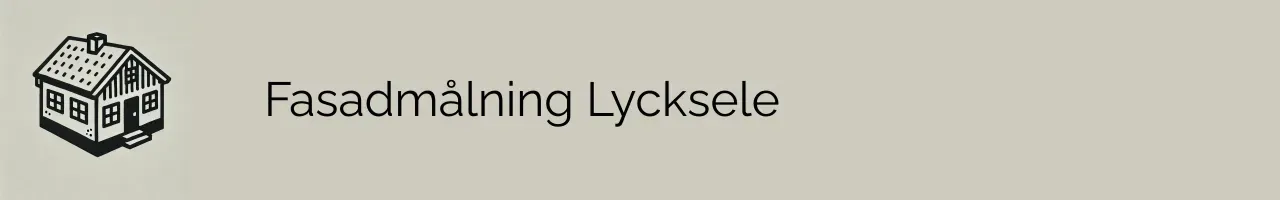 Fasadmålning Lycksele