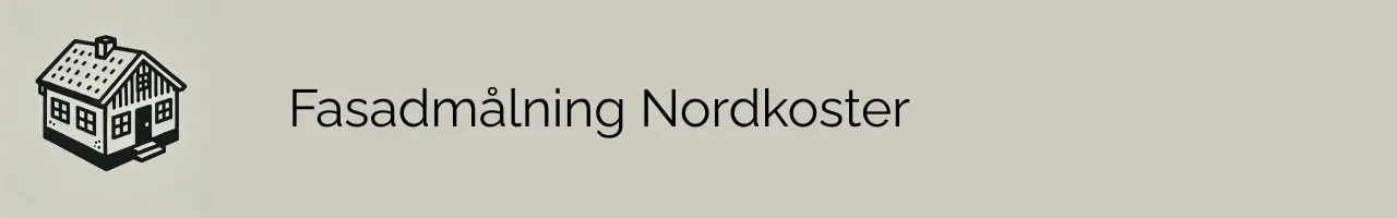 Fasadmålning Nordkoster