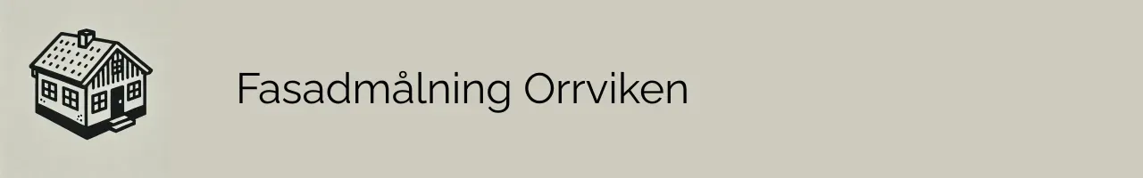 Fasadmålning Orrviken