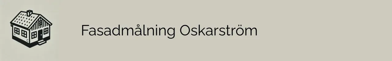 Fasadmålning Oskarström