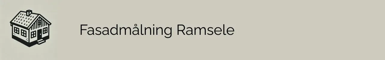 Fasadmålning Ramsele