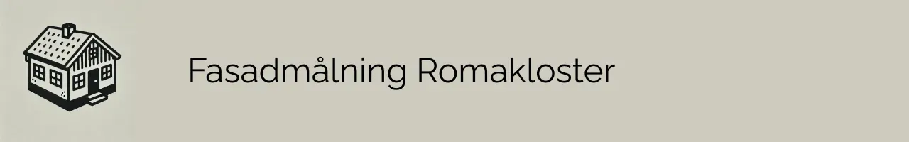 Fasadmålning Romakloster