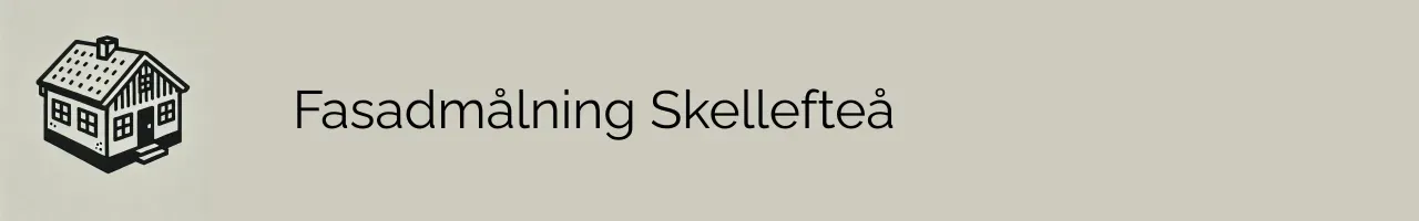 Fasadmålning Skellefteå