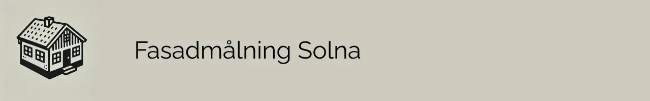 Fasadmålning Solna