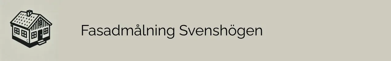 Fasadmålning Svenshögen