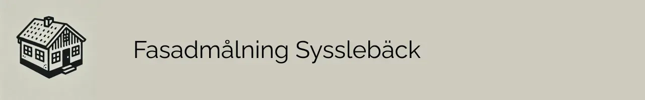 Fasadmålning Sysslebäck