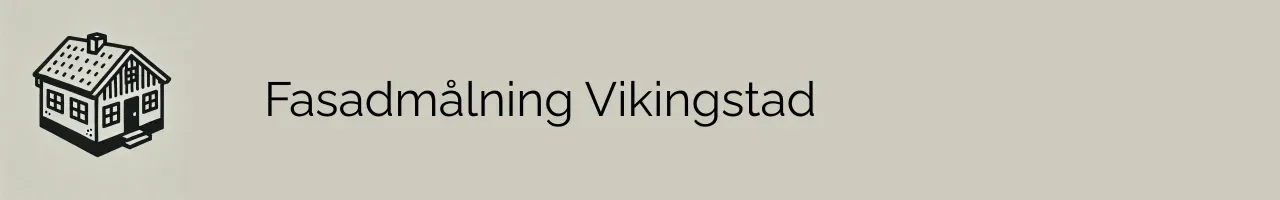 Fasadmålning Vikingstad