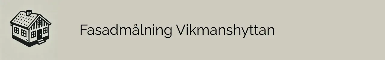 Fasadmålning Vikmanshyttan